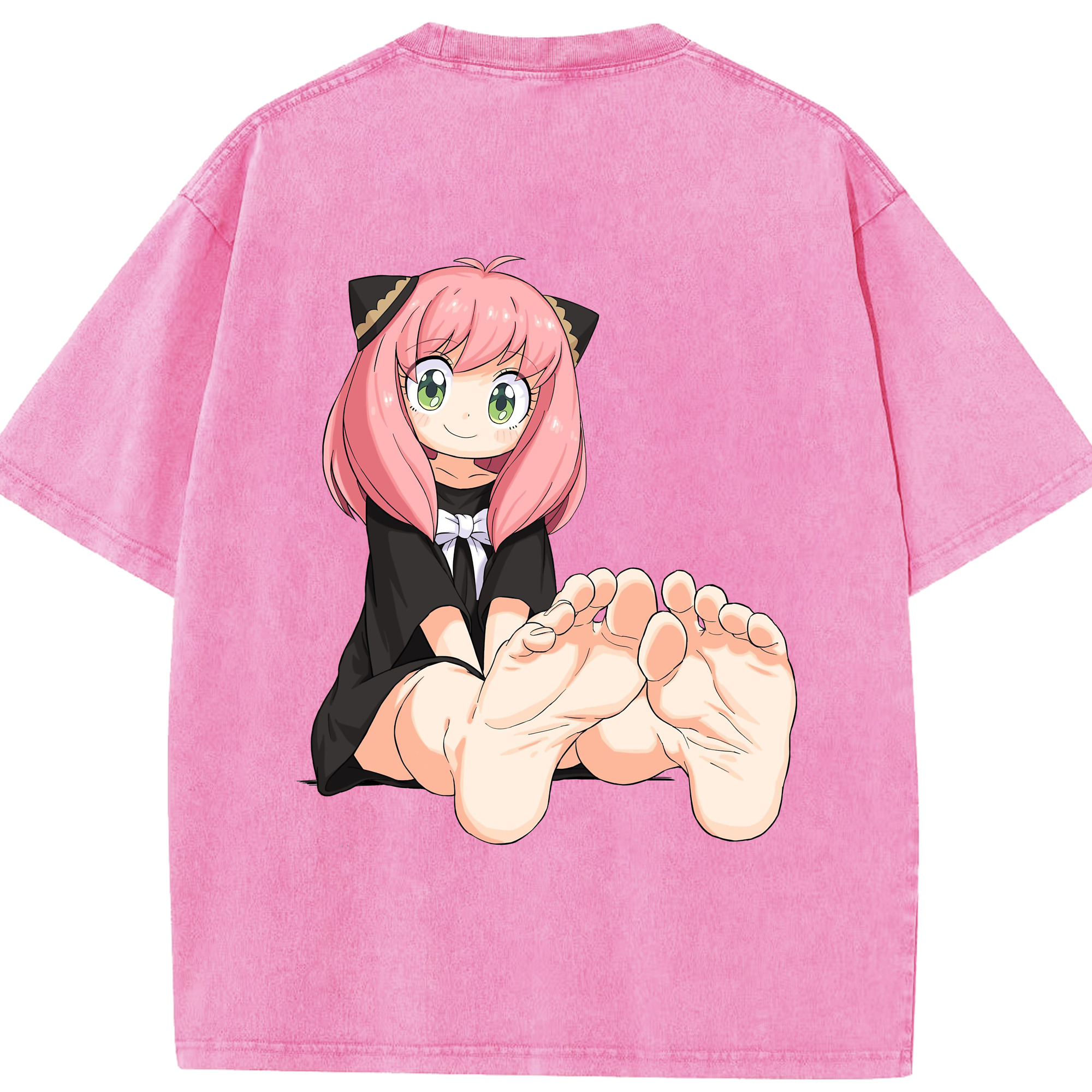 （画像用） SPY×FAMILY间谍家家酒 綿100% ヴィンテージ風 半袖Tシャツ（背面プリント）